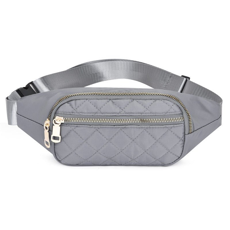 Rhombus Fanny Packs For Women Crossbody Waist Bags For Sports Hiking Cycling Running - Oopsdadforgot.com