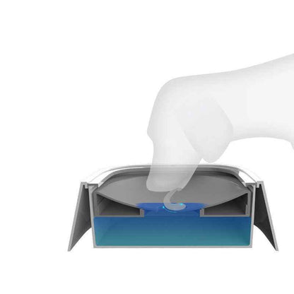 1.5L Cat Dog Water Bowl Carried Floating Bowl Anti - Overflow Slow Water Feeder Dispenser Pet Fountain ABS&PP Dog Supplies - Oopsdadforgot.com