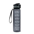 1L Tritan Water Bottle With Time Marker Bounce Cover Motivational Water Bottle Cycling Leakproof Cup For Sports Fitness Bottles - Oopsdadforgot.com