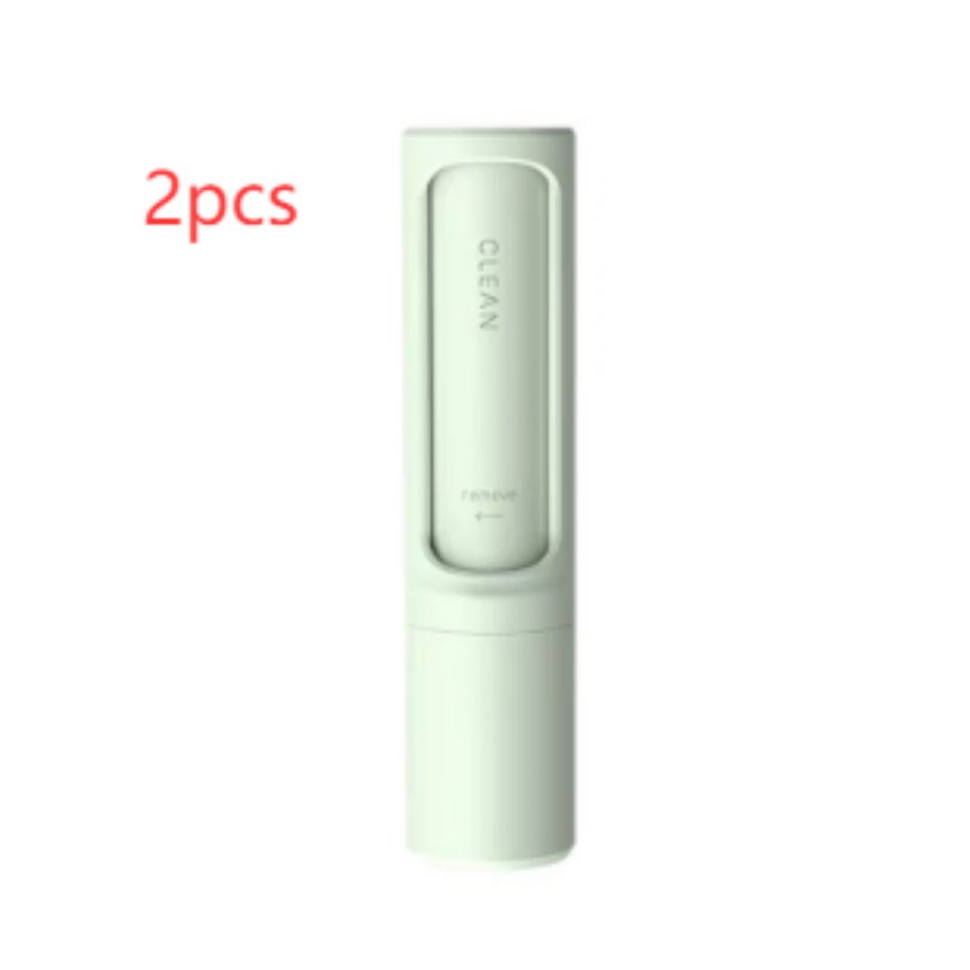 2 - 1 Reusable Pet Hair Remover Brush Lint Roller Portable Effective Self Cleaning Tool for Cat Dog Fur Hair Dust Removal Brush - Oopsdadforgot.com