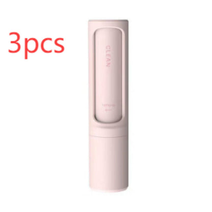 2 - 1 Reusable Pet Hair Remover Brush Lint Roller Portable Effective Self Cleaning Tool for Cat Dog Fur Hair Dust Removal Brush - Oopsdadforgot.com