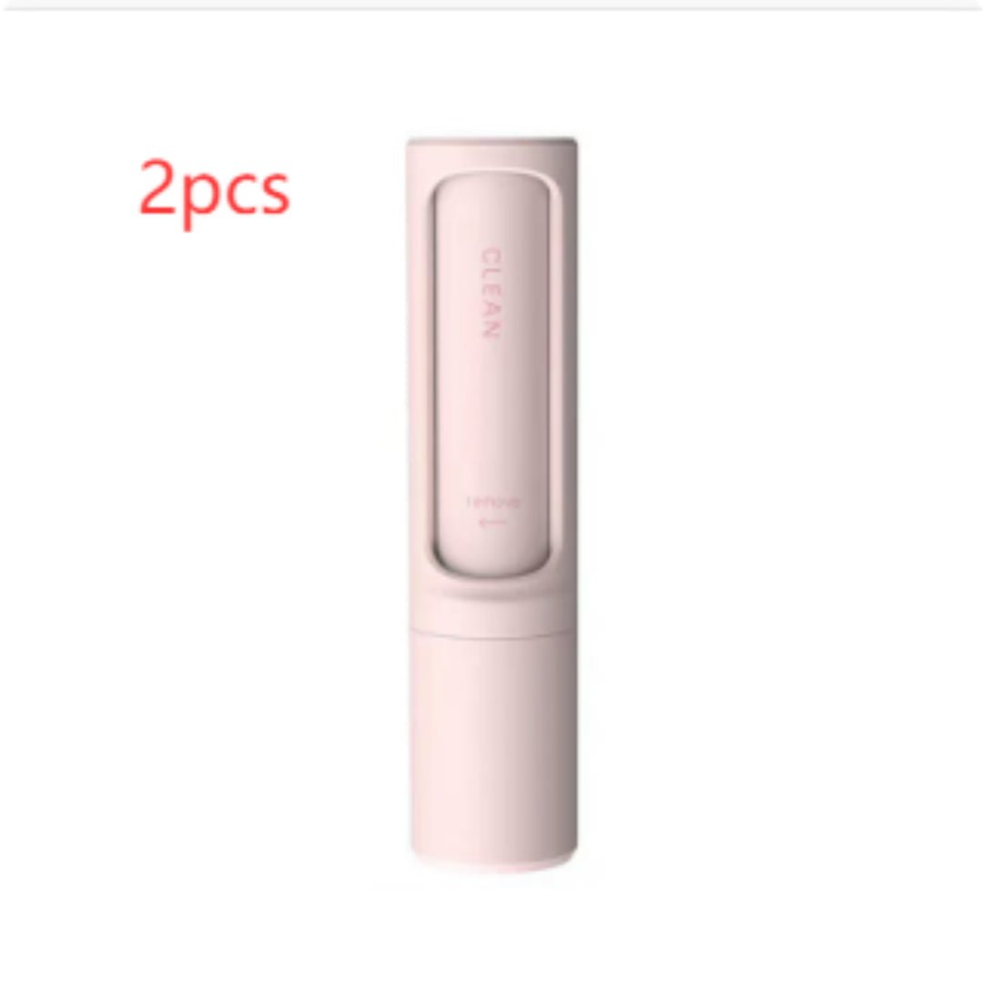 2 - 1 Reusable Pet Hair Remover Brush Lint Roller Portable Effective Self Cleaning Tool for Cat Dog Fur Hair Dust Removal Brush - Oopsdadforgot.com