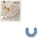 2 In 1 Dog And Cat Bed Pet Winter Bed Round Plush Warm Bed House Soft Long Plush Pets Bed Pet Products - Oopsdadforgot.com