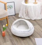 2 In 1 Dog And Cat Bed Pet Winter Bed Round Plush Warm Bed House Soft Long Plush Pets Bed Pet Products - Oopsdadforgot.com