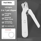 2 In 1 Pet Nail Clippers With Led Light Dog Cat Special Blood Line Scissors Multifunction Animals Paw Nail Trimmer Pet Supplies - Oopsdadforgot.com