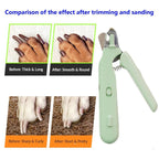 2 In 1 Pet Nail Clippers With Led Light Dog Cat Special Blood Line Scissors Multifunction Animals Paw Nail Trimmer Pet Supplies - Oopsdadforgot.com