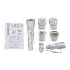 5 in 1 Multi - Functional Portable Face and body Skin Care Electric Massager Scrubber with Facial Latex Brush - Oopsdadforgot.com