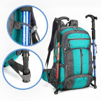 50L Fishing Backpack Large Capacity Camping Bags Outdoor Sport Hiking Trekking Climbing Travel Shoulder Backpacks Shoes Pack - Oopsdadforgot.com