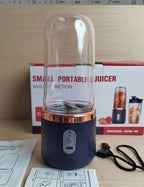 6blade Portable Blender Mini Juicer Cup Extractor Smoothie USB Charging Fruit Squeezer Blender Food Mixer Ice Crusher Portable Juicer Machine - Oopsdadforgot.com