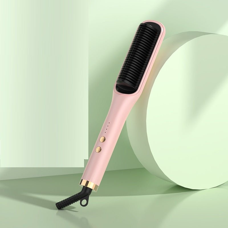 Anion Hair Care Electric Hair Curlers Hair Comb Straightener - Oopsdadforgot.com