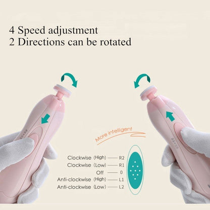 Anti - scratch Multifunctional Baby Electric Nail Polisher - Oopsdadforgot.com