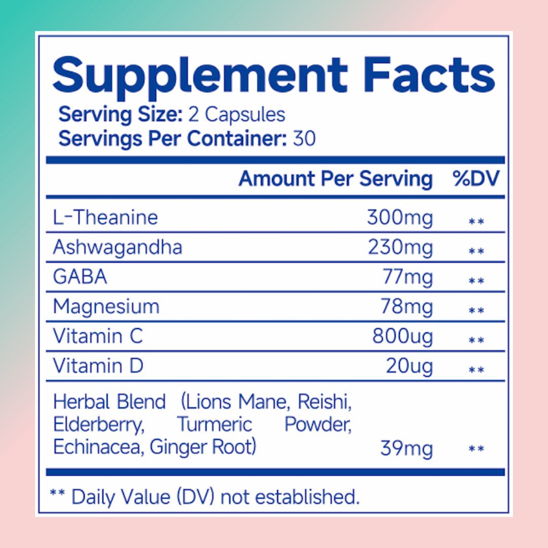 Ashwagandha For Women Supplement With L - Theanine Magnesium, Stress Relief, Focus And Relaxation Support Anxiery Pill - Oopsdadforgot.com