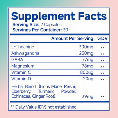 Ashwagandha For Women Supplement With L - Theanine Magnesium, Stress Relief, Focus And Relaxation Support Anxiery Pill - Oopsdadforgot.com