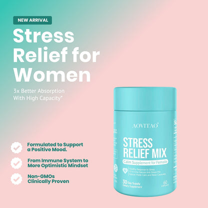 Ashwagandha For Women Supplement With L - Theanine Magnesium, Stress Relief, Focus And Relaxation Support Anxiery Pill - Oopsdadforgot.com