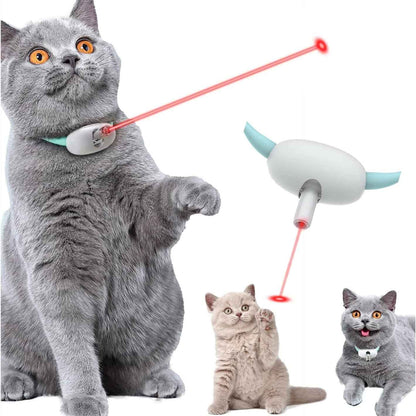 Smart Laser Cat Collar Interactive Toy USB Charging - Oopsdadforgot.com