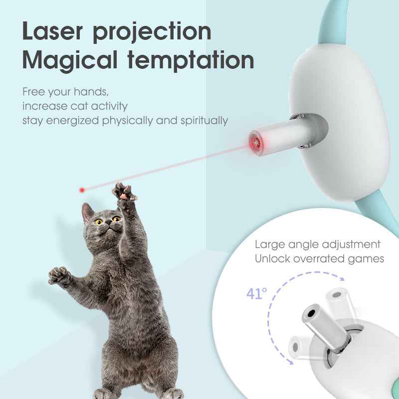 Smart Laser Cat Collar Interactive Toy USB Charging - Oopsdadforgot.com