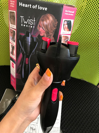 Automatic Hair Braider Hair Twister USB Electric Braiding Machine DIY Magic Roller Styling Tool Styler Bun Maker - Oopsdadforgot.com
