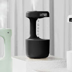 Bedroom Anti - Gravity Humidifier With Clock Water Drop Backflow Aroma Diffuser Large Capacity Office Bedroom Mute Heavy Fog Household Sprayer - Oopsdadforgot.com