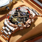 Business Luminous Waterproof Flywheel Quartz Watch - Oopsdadforgot.com