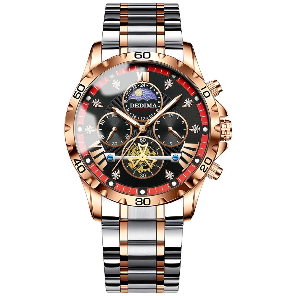 Business Luminous Waterproof Flywheel Quartz Watch - Oopsdadforgot.com