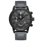 Cairen Water - Resistant Calendar Leather Business - Casual Quartz Watch - Oopsdadforgot.com