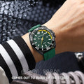 Calendar Leisure Waterproof Circular Silicone Tape Watch - Oopsdadforgot.com