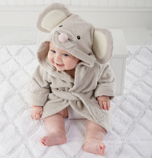 Cartoon Cute Animal Modeling Baby Bath Towels Baby Bathrobes Cotton Children's Bathrobes Baby Hooded - Oopsdadforgot.com