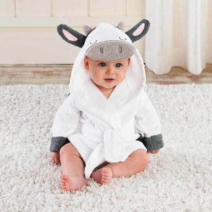 Cartoon Cute Animal Modeling Baby Bath Towels Baby Bathrobes Cotton Children's Bathrobes Baby Hooded - Oopsdadforgot.com