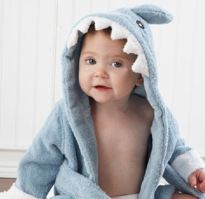 Cartoon Cute Animal Modeling Baby Bath Towels Baby Bathrobes Cotton Children's Bathrobes Baby Hooded - Oopsdadforgot.com