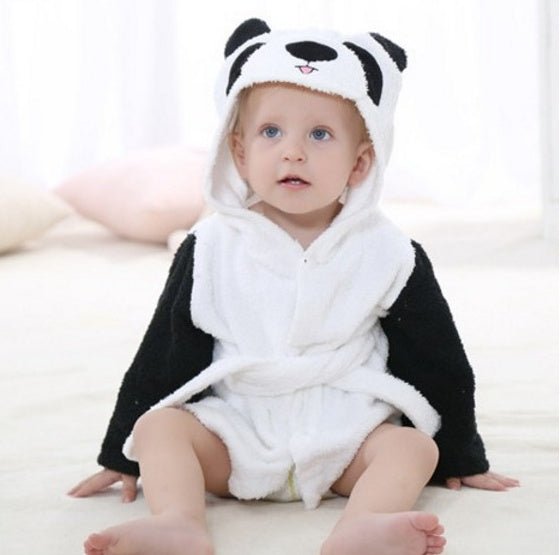 Cartoon Cute Animal Modeling Baby Bath Towels Baby Bathrobes Cotton Children's Bathrobes Baby Hooded - Oopsdadforgot.com