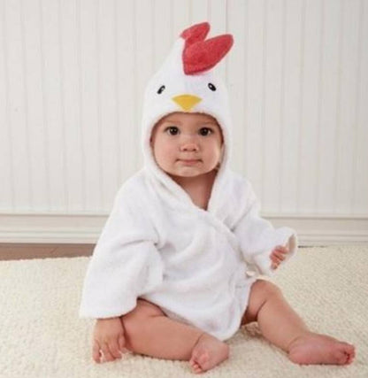 Cartoon Cute Animal Modeling Baby Bath Towels Baby Bathrobes Cotton Children's Bathrobes Baby Hooded - Oopsdadforgot.com