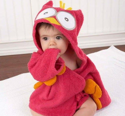 Cartoon Cute Animal Modeling Baby Bath Towels Baby Bathrobes Cotton Children's Bathrobes Baby Hooded - Oopsdadforgot.com
