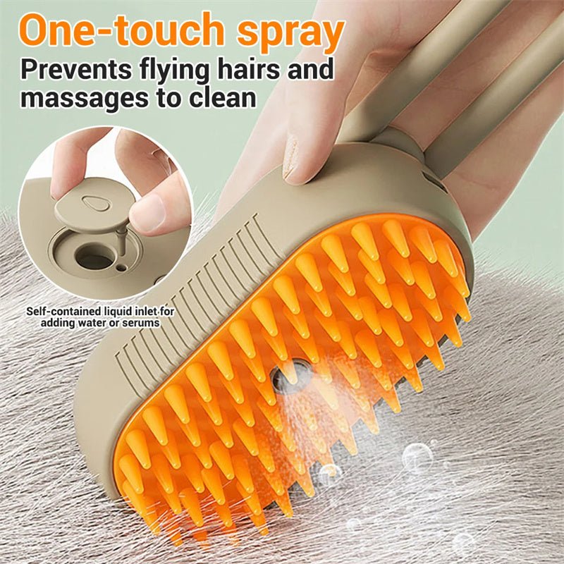 Cat Steam Brush Steamy Dog Brush 3 In 1 Electric Spray Cat Hair Brushes For Massage Pet Grooming Comb Hair Removal Combs Pet Products - Oopsdadforgot.com