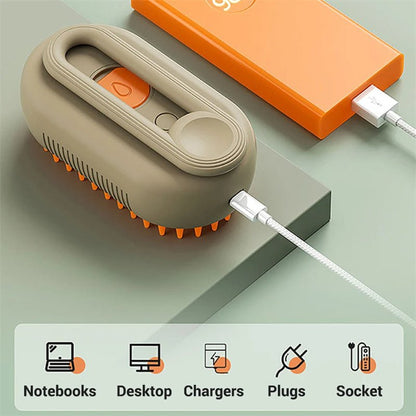 Cat Steam Brush Steamy Dog Brush 3 In 1 Electric Spray Cat Hair Brushes For Massage Pet Grooming Comb Hair Removal Combs Pet Products - Oopsdadforgot.com
