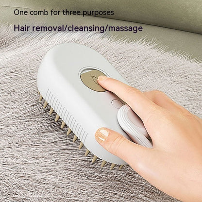 Cat Steam Brush Steamy Dog Brush 3 In 1 Electric Spray Cat Hair Brushes For Massage Pet Grooming Comb Hair Removal Combs Pet Products - Oopsdadforgot.com