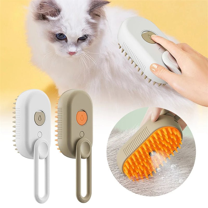 Cat Steam Brush Steamy Dog Brush 3 In 1 Electric Spray Cat Hair Brushes For Massage Pet Grooming Comb Hair Removal Combs Pet Products - Oopsdadforgot.com