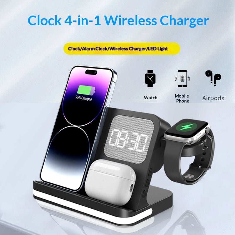 Clock Alarm Compatible With Mobile Phones Smartwatches Headphones And Wireless Chargers - Oopsdadforgot.com