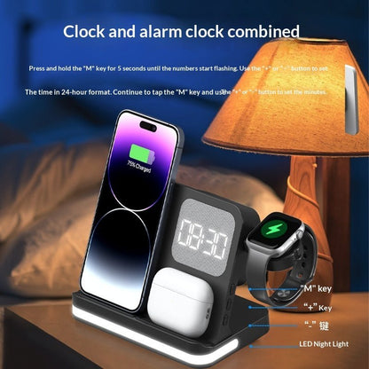 Clock Alarm Compatible With Mobile Phones Smartwatches Headphones And Wireless Chargers - Oopsdadforgot.com