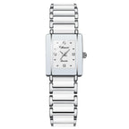 Couple's Square Diamond Set Quartz Watch - Oopsdadforgot.com