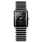 Couple's Square Diamond Set Quartz Watch - Oopsdadforgot.com