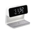 Creative 3 In 1 Bedside Lamp Wireless Charging LCD Screen Alarm Clock Wireless Phone Charger - Oopsdadforgot.com