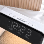 Creative 3 In 1 Bedside Lamp Wireless Charging LCD Screen Alarm Clock Wireless Phone Charger - Oopsdadforgot.com
