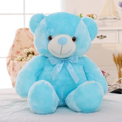 Creative Light Up LED Teddy Bear Stuffed Animals Plush Toy Colorful Glowing Christmas Gift For Kids Pillow - Oopsdadforgot.com