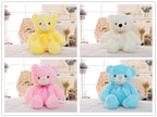 Creative Light Up LED Teddy Bear Stuffed Animals Plush Toy Colorful Glowing Christmas Gift For Kids Pillow - Oopsdadforgot.com