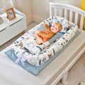 Crib Anti - pressure Newborn Foldable Portable Crib Middle Bed Baby Infant Mattress Bionic Travel Bed - Oopsdadforgot.com
