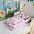 Crib Anti - pressure Newborn Foldable Portable Crib Middle Bed Baby Infant Mattress Bionic Travel Bed - Oopsdadforgot.com