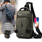 Crossbody Bags Men Multifunctional Backpack Shoulder Chest Bags - Oopsdadforgot.com