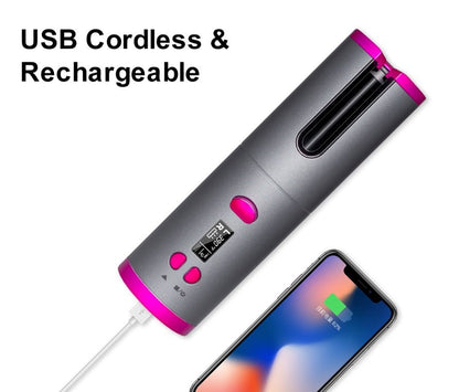 Curling Iron USB Wireless Multifunctional Charging Curler - Oopsdadforgot.com