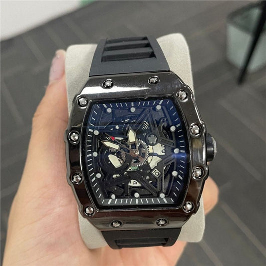Cylindrical Mens Watch With Luminous Quartz Movementnon - wristwatch - Oopsdadforgot.com