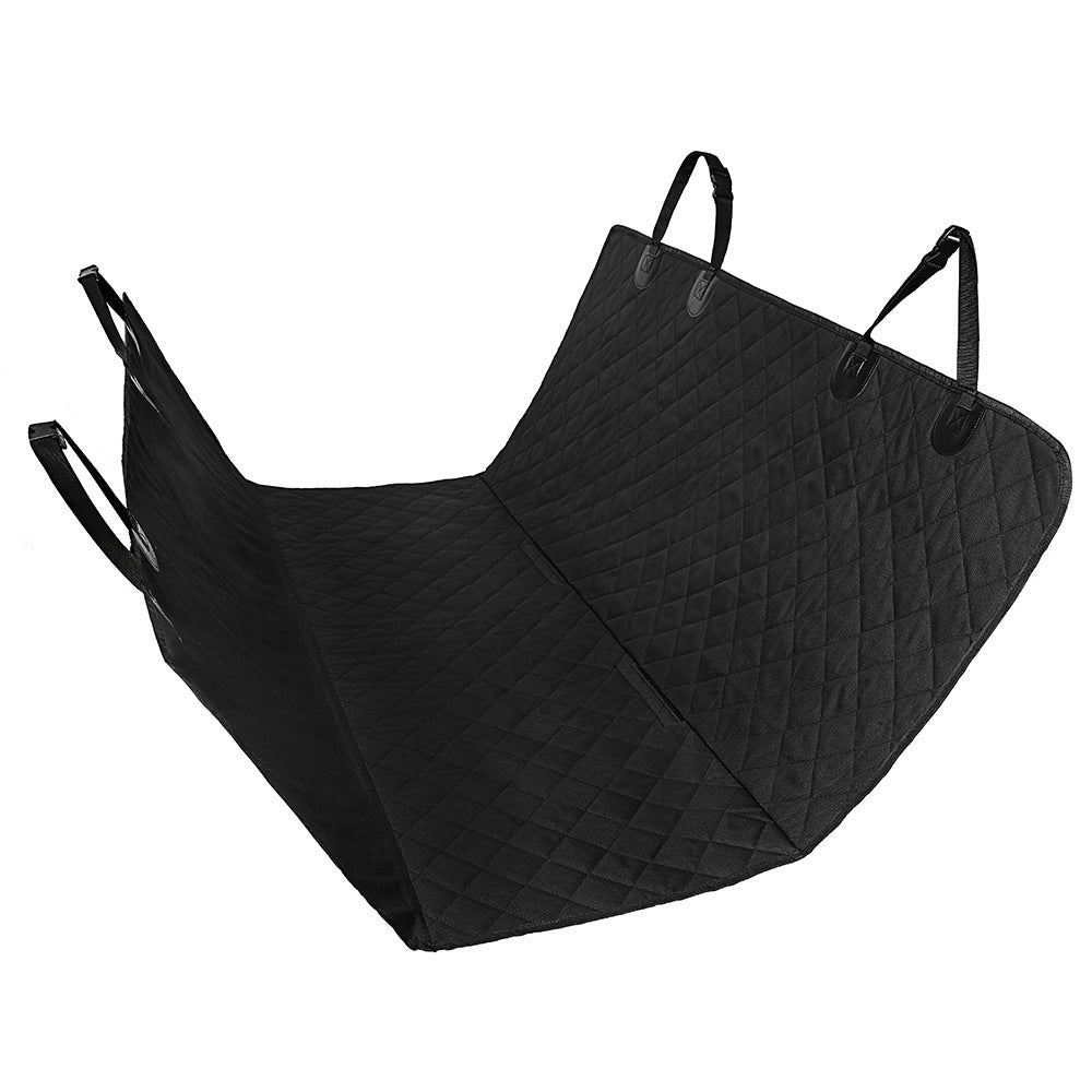 Dog Car Seat Cover View Mesh Pet Carrier Hammock Safety Protector Car Rear Back Seat Mat With Zipper And Pocket For Travel - Oopsdadforgot.com